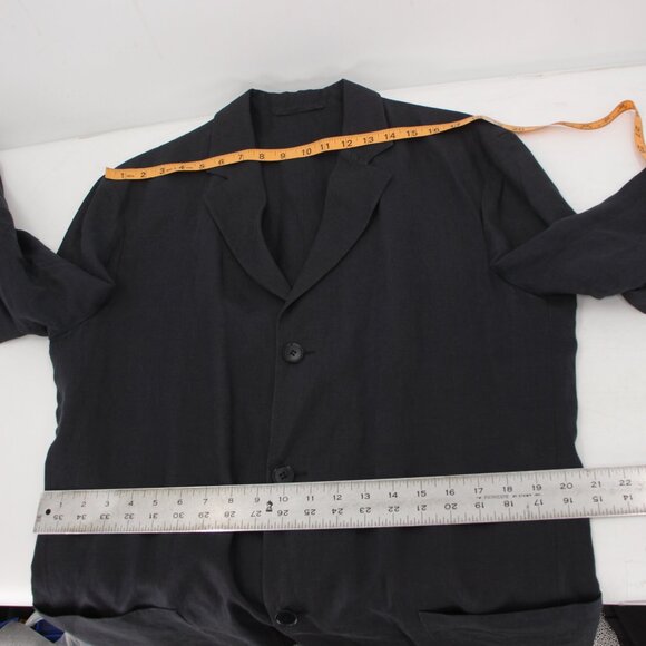 Hugo Boss Sport Coat mens 40 Solbiati Linen 3 Button patch pockets unstructured - Picture 9 of 13